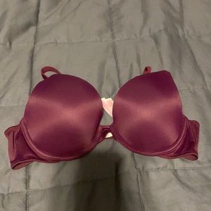 dark purple push-up bra